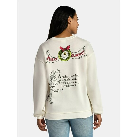 The Grinch Womens Whoville Front Back Graphic XL White - Picture 3 of 11